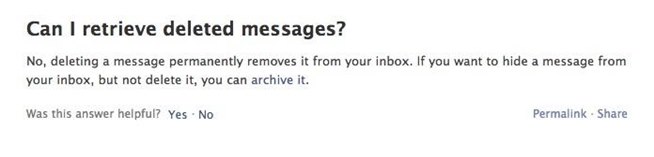 can you recover deleted facebook messages